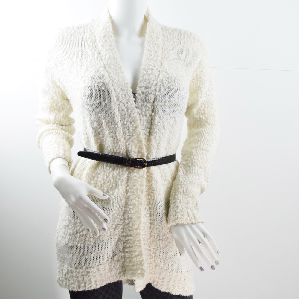 Mesh + lace Women Size XS White Cardigan